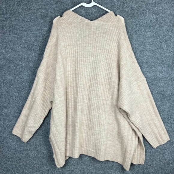 NWT Topshop Womens Ribbed Open Front Cozy Casual Cardigan Sweater Size 12 - Picture 2 of 8